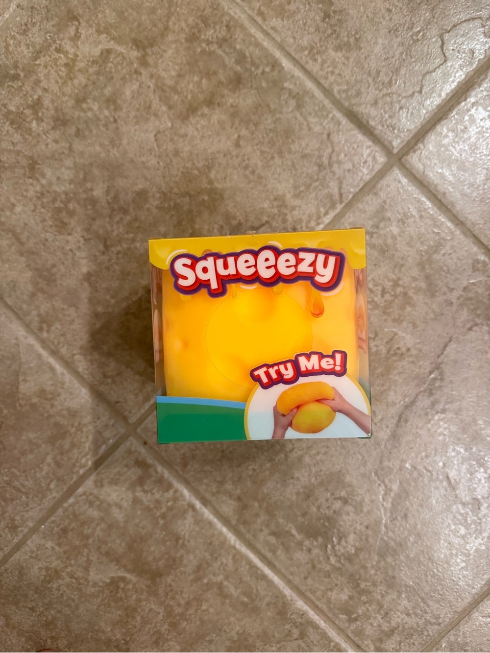 Squeezy Cheese squishy toy